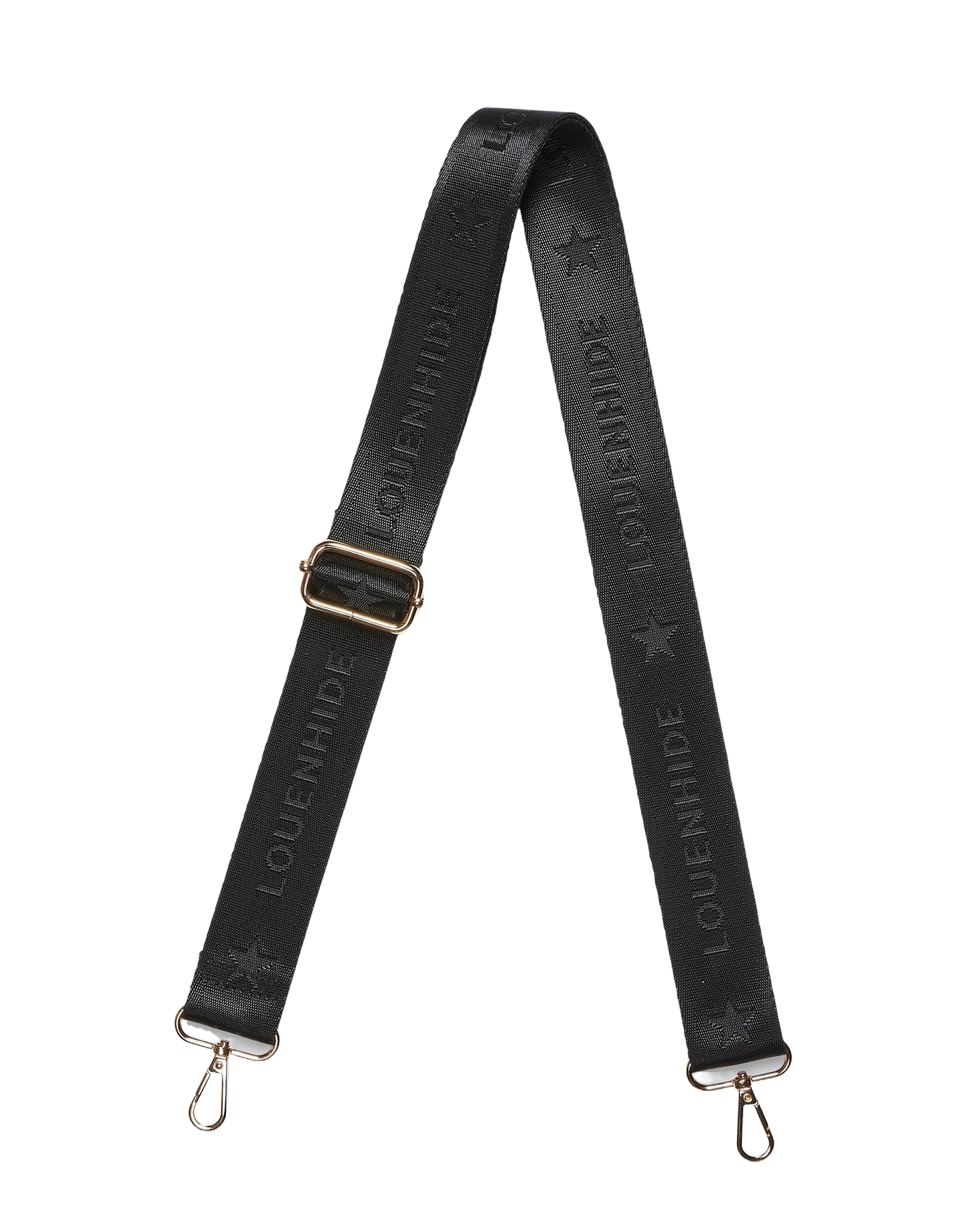 Logo Bag Strap Black Bags and Purses Louenhide