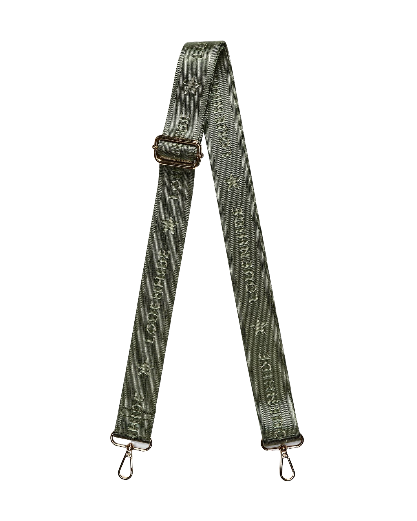 Logo Bag Strap Khaki Bags and Purses Louenhide