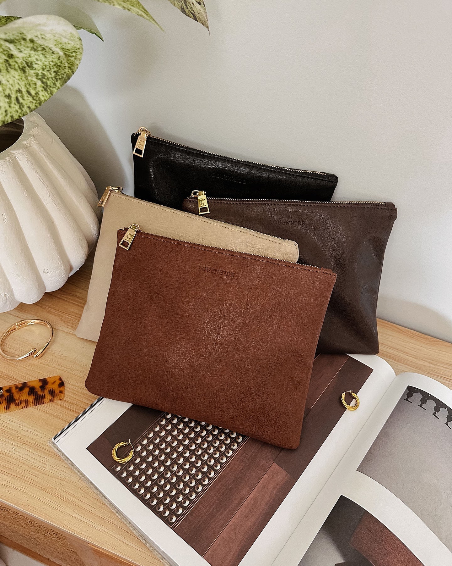 Louie Pouch - Saddle Cognac - Global Free Style