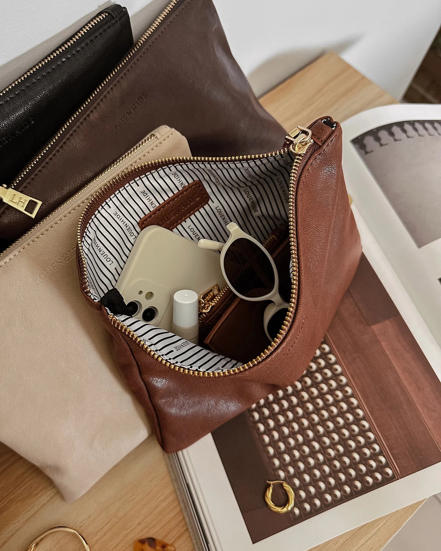 Louie Pouch - Saddle Cognac - Global Free Style