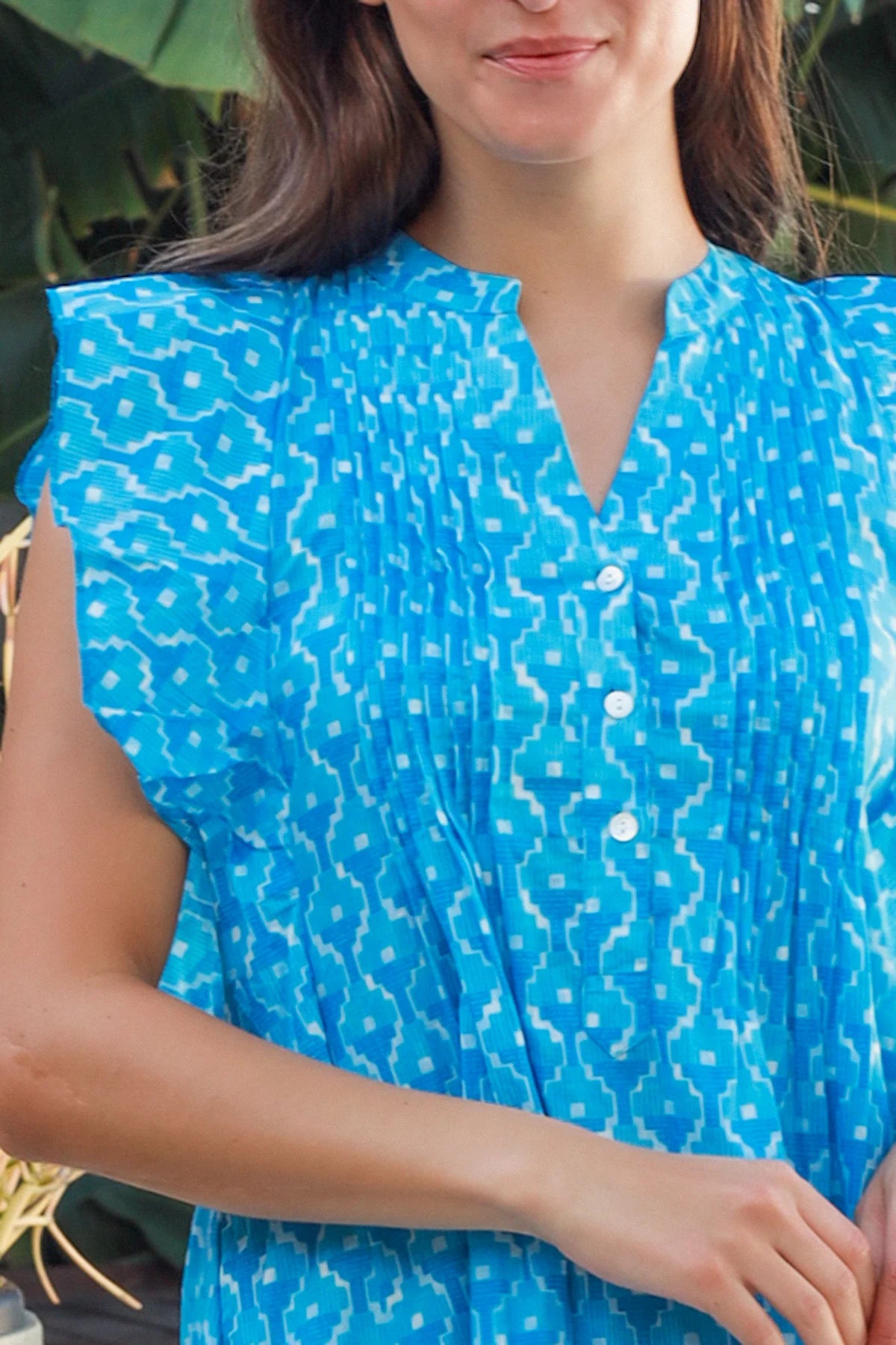 Marcia Dress Doozy Blue Dresses Peacock Feather