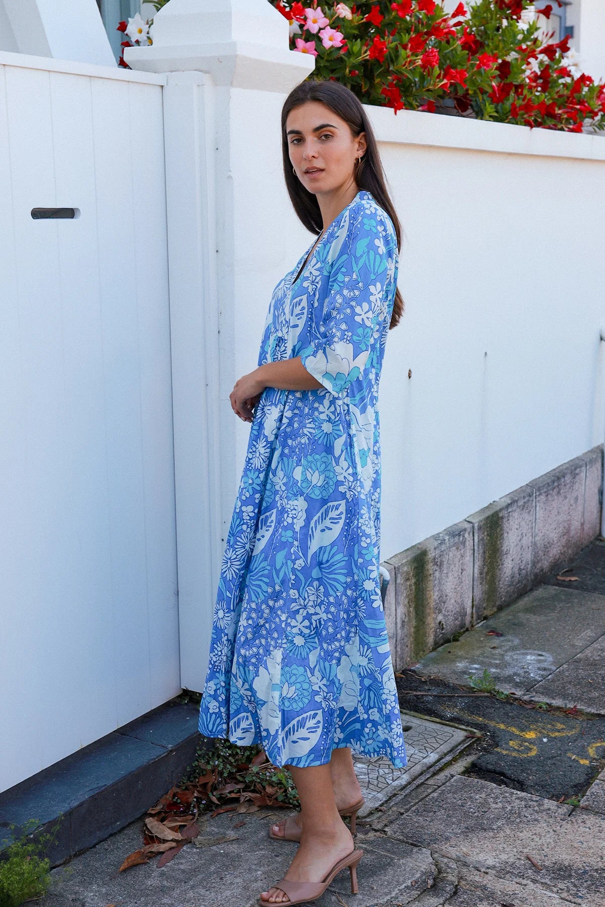 Alexa Dress Roary Blue Dresses Peacock Feather