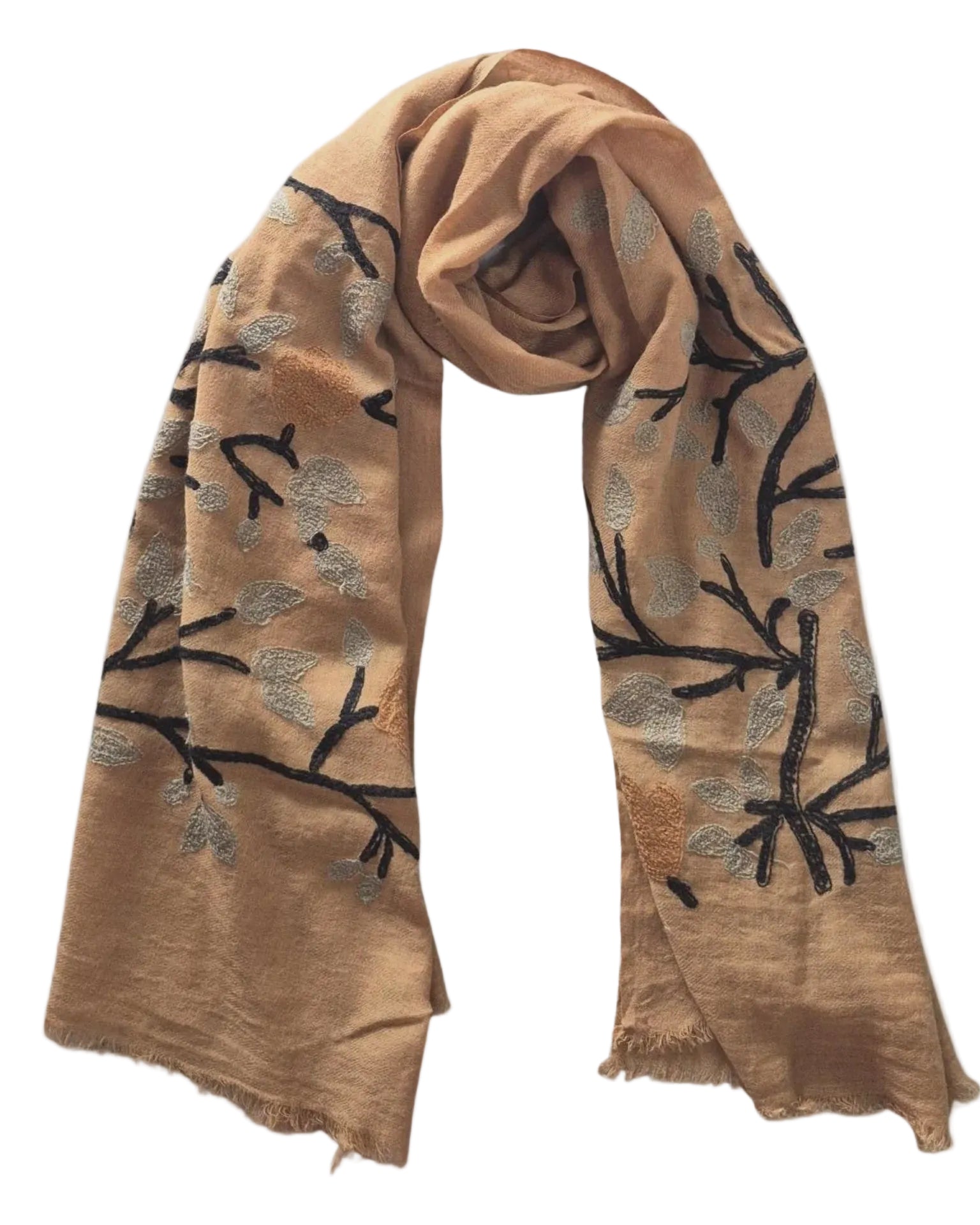 Pure Wool Scarf-Mustard MW23127 Scarves and Sarongs Zoda