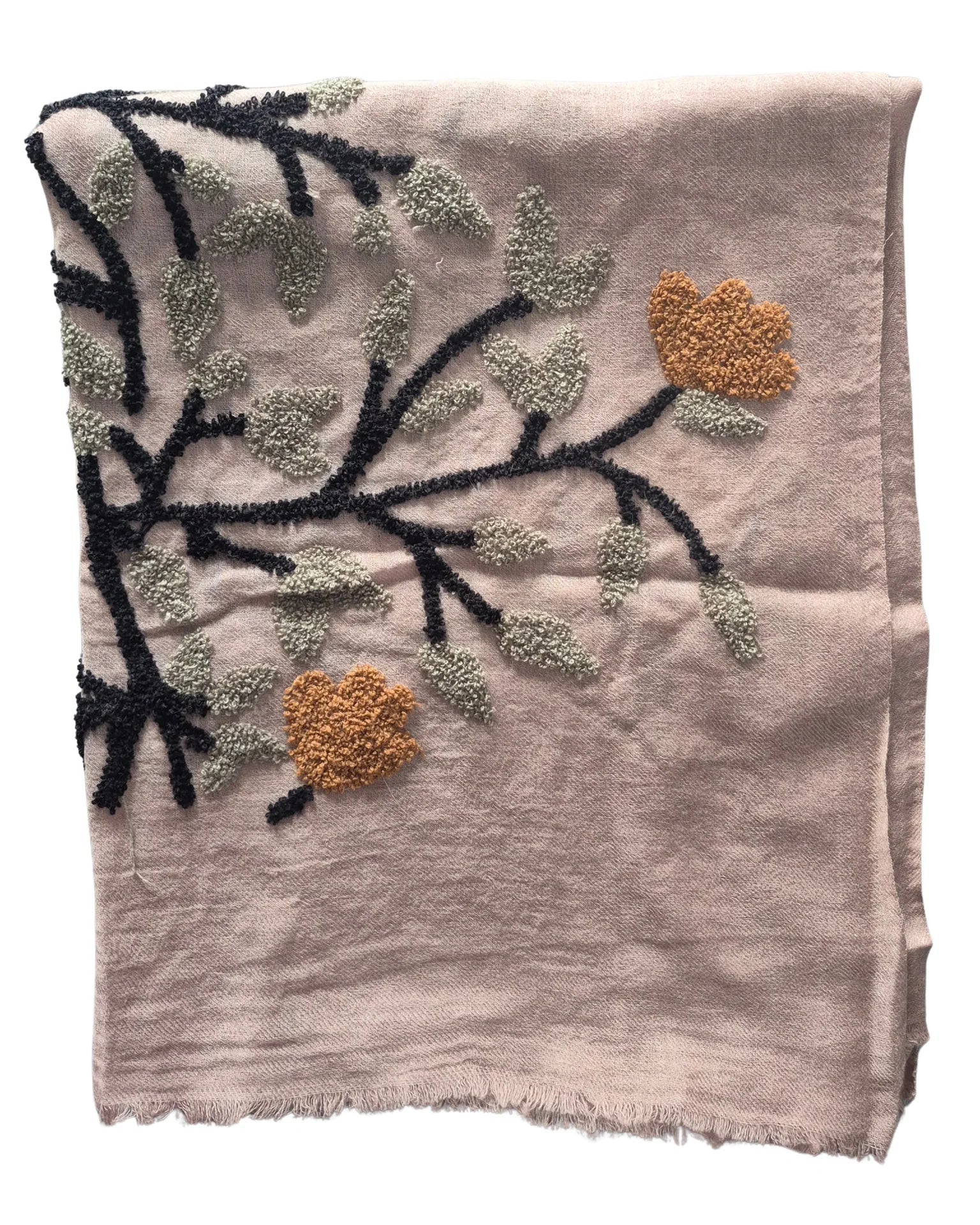 Pure Wool Scarf-Grey MW23135 Scarves and Sarongs Zoda