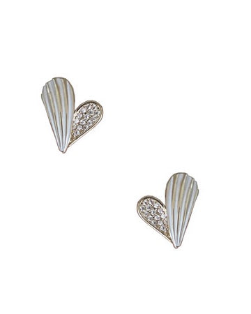 Crystal Heart Earrings Earrings Sun Accessories