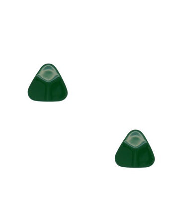 Triangle Geo Earrings Green Earrings Sun Accessories