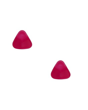 Triangle Geo Earrings Raspberry Pink Earrings Sun Accessories