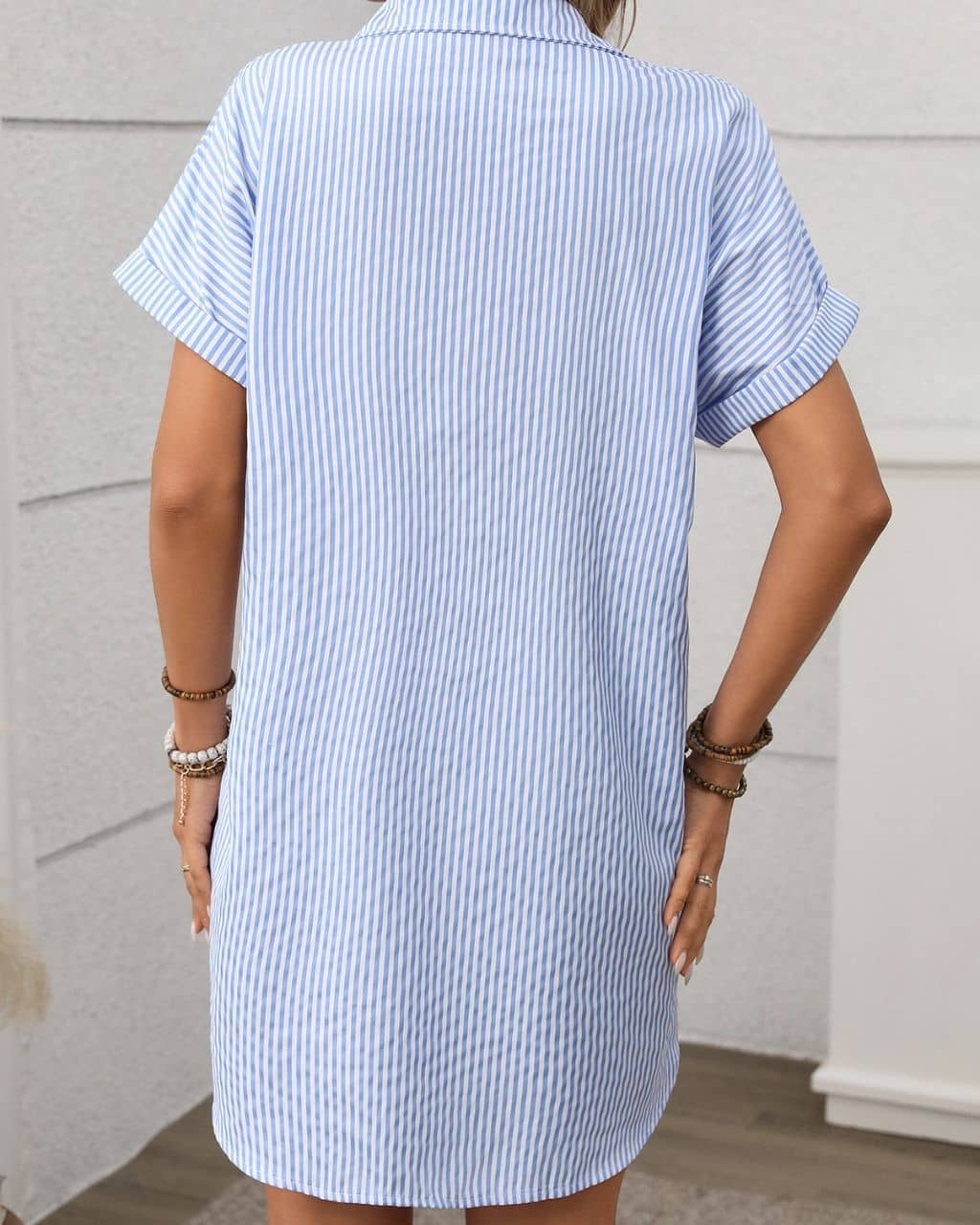 Shirt Dress Striped Blue Dresses Mutig