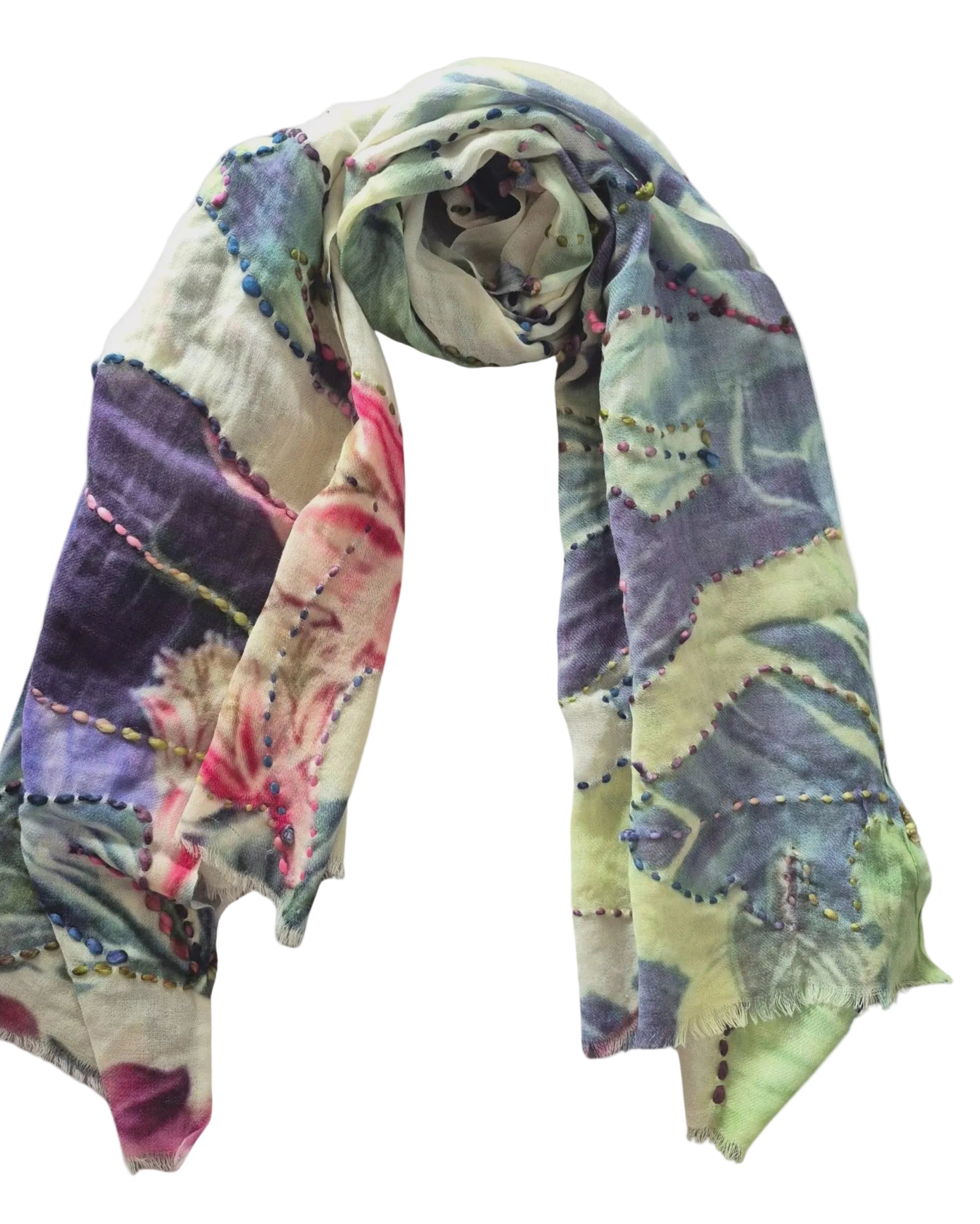 Pure Wool Scarf MW25303 Scarves and Sarongs Zoda