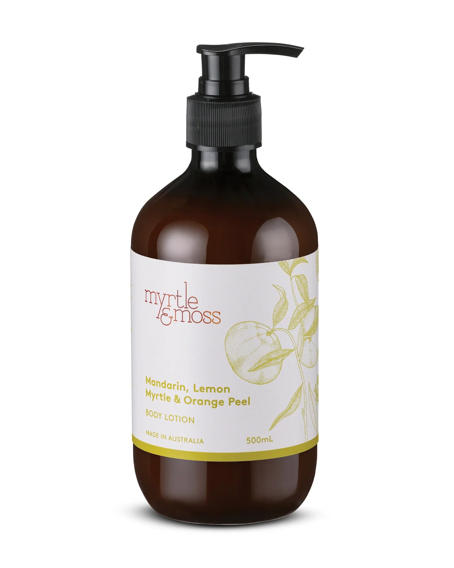 Citrus Body Lotion 500ml - Mandarin Lemon Myrtle & Orange Peel Body Myrtle & Moss