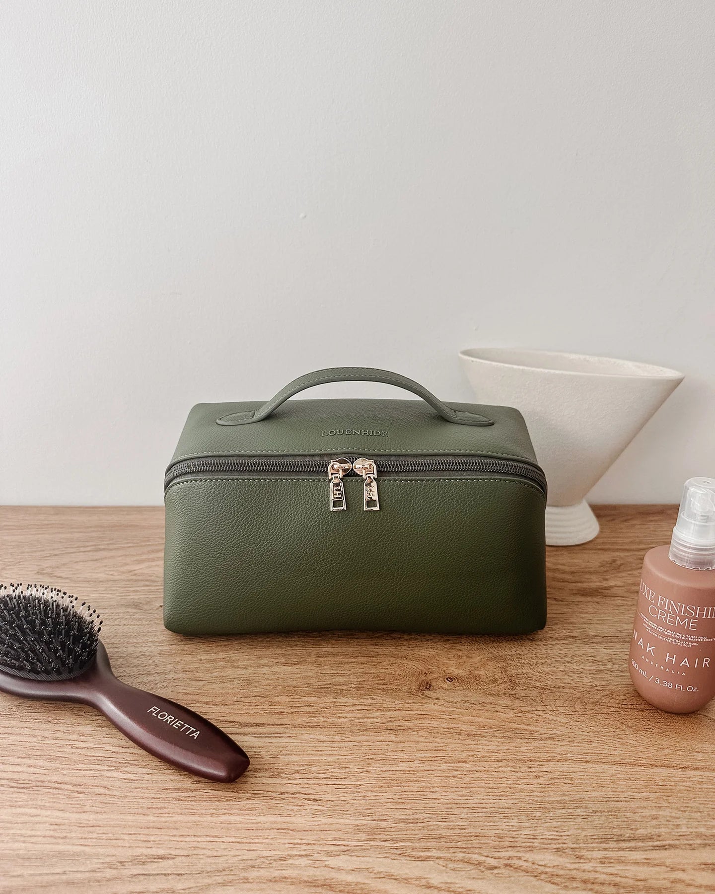 Mary Cosmetic Bag - Olive - Global Free Style
