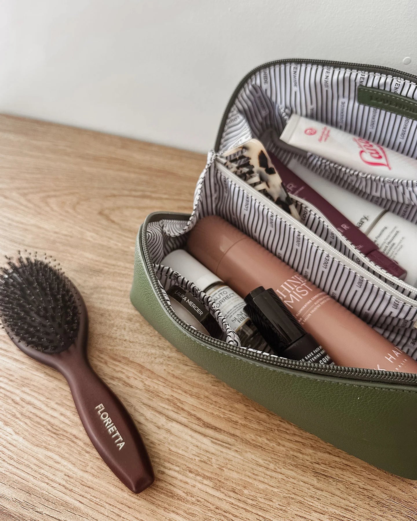 Mary Cosmetic Bag - Olive - Global Free Style