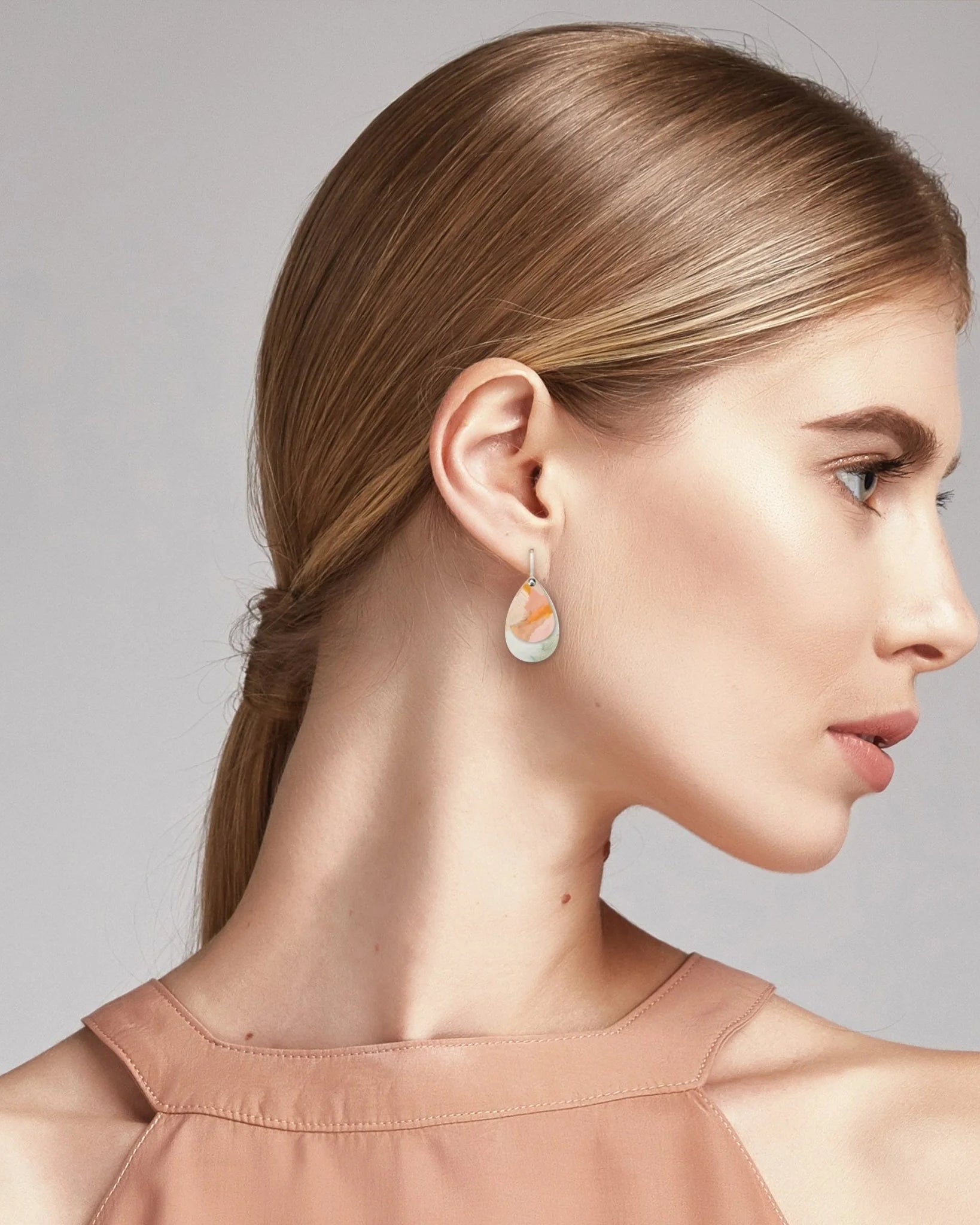 Kiasmin 2 Sunset Double Tear Drop Earrings Earrings Moe Moe