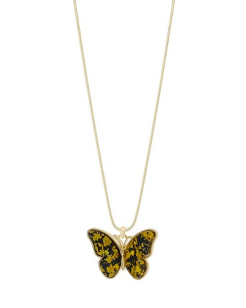 Butterfly Pendant Necklace Black Necklaces Sun Accessories