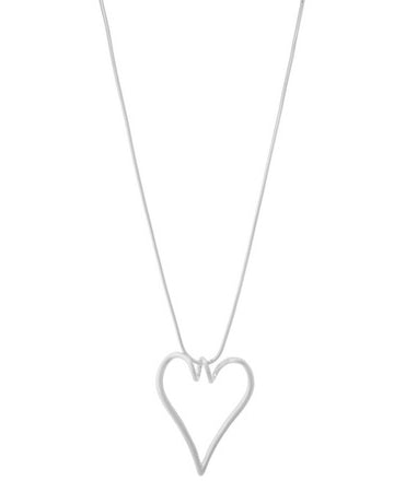 Heart Pendant Necklace Silver Necklaces Sun Accessories