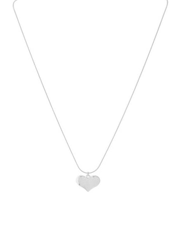 Heart Pendant NecklaceSilver Necklaces Sun Accessories