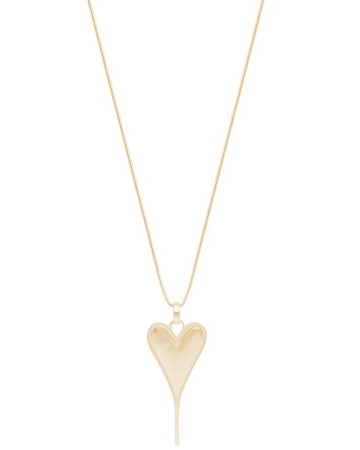 Heart Pendant Long Necklace Gold Necklaces Sun Accessories
