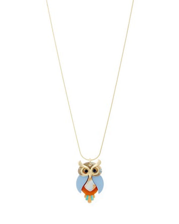 Resin Owl Peandant Necklace Multi Colour Necklaces Sun Accessories