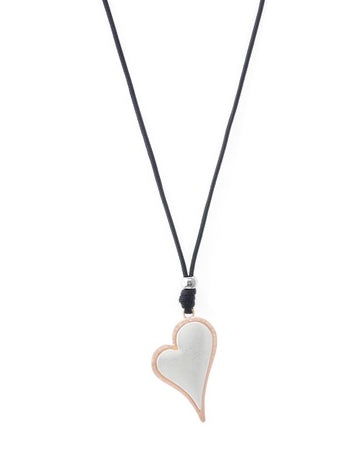 Dual Tone Heart Necklace Rose Necklaces Sun Accessories