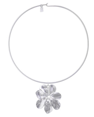 Vintage Flower Pendant Necklce Silver Necklaces Sun Accessories