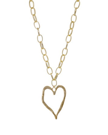 Curved Heart Pendant Necklace Gold Necklaces Sun Accessories