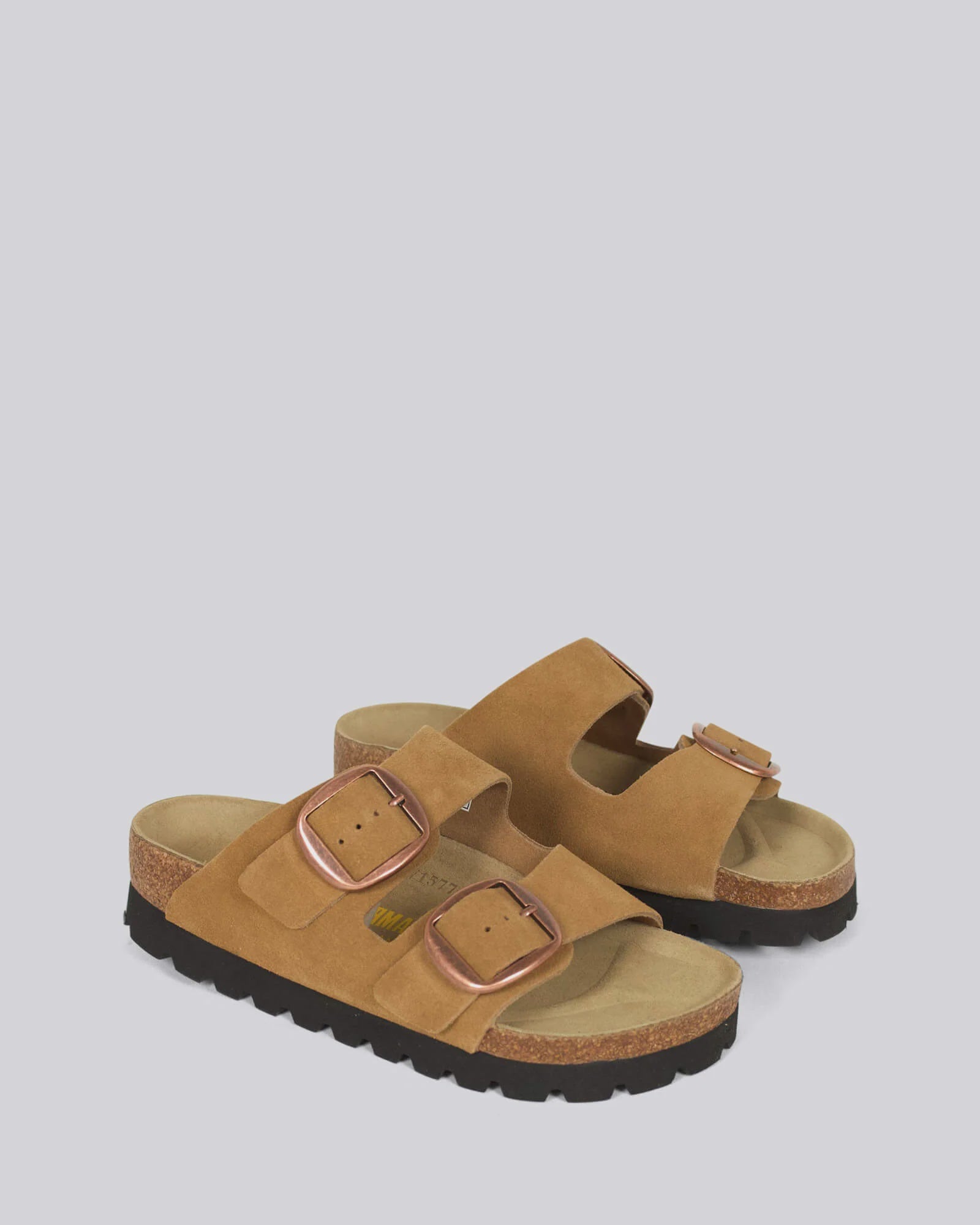 Neckerman Double Bar Suede Tan Shoes Neckermann