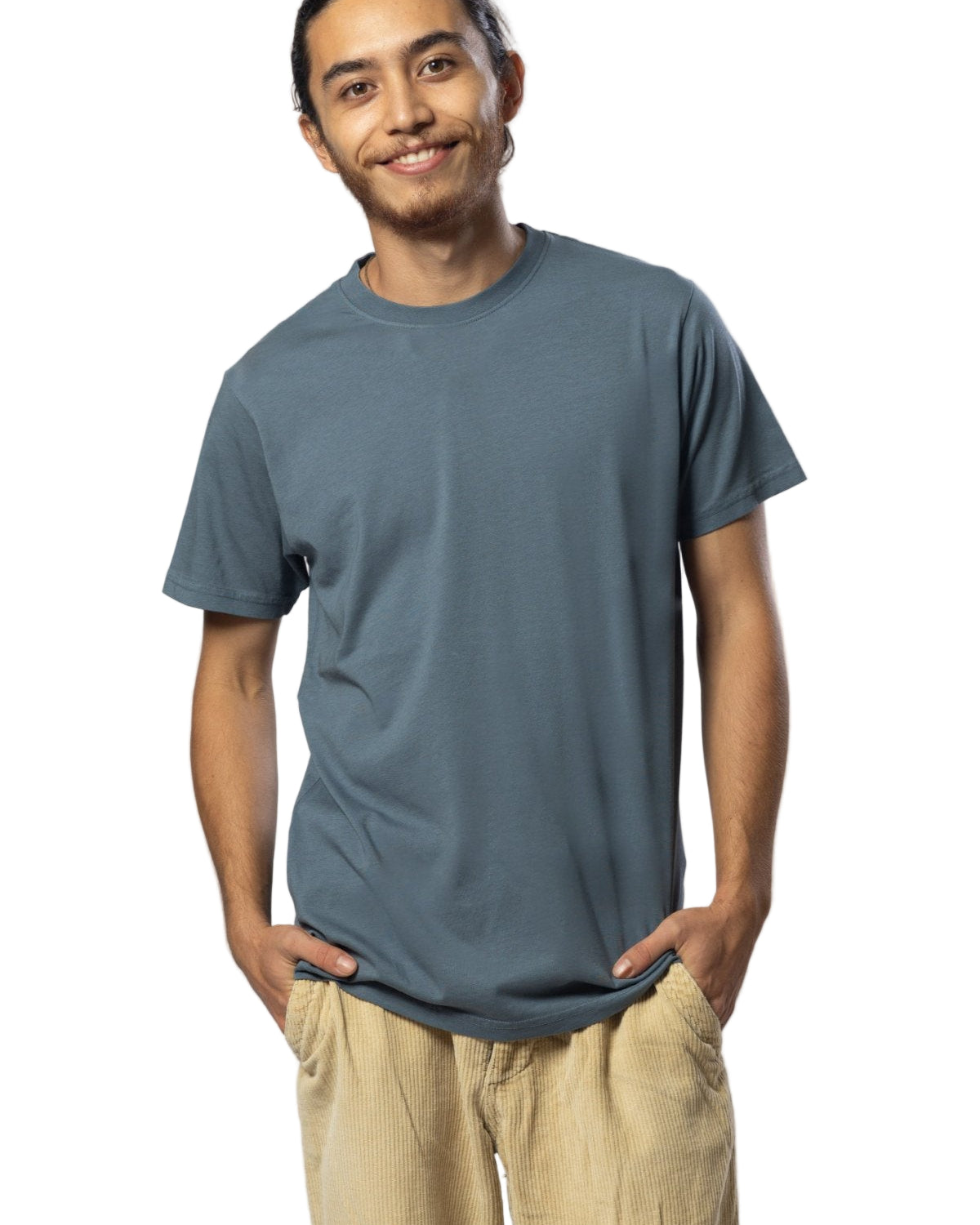 Night Blue Organic Cotton Mens T Shirt Mens Tops Skumi S