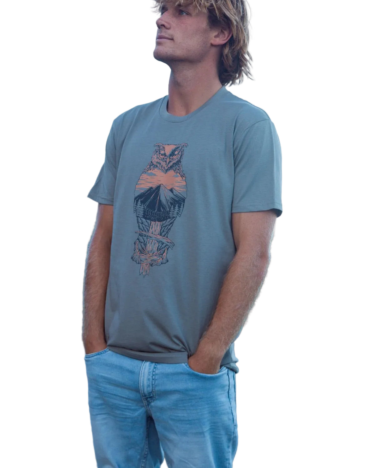 Owl Country Granite T Shirt Mens Tops Skumi S