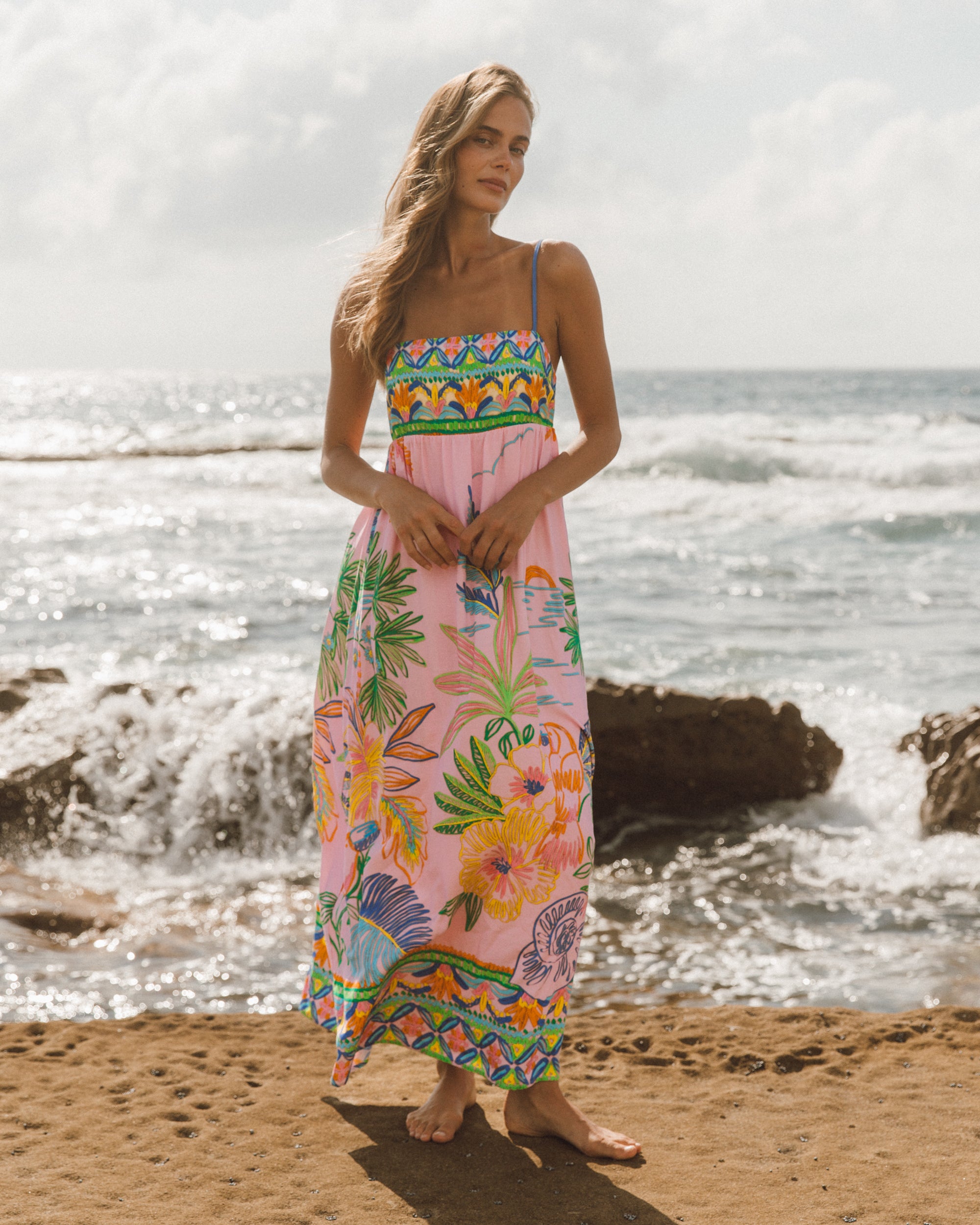 Mini Shift Dress Toucan Paradise - Global Free Style