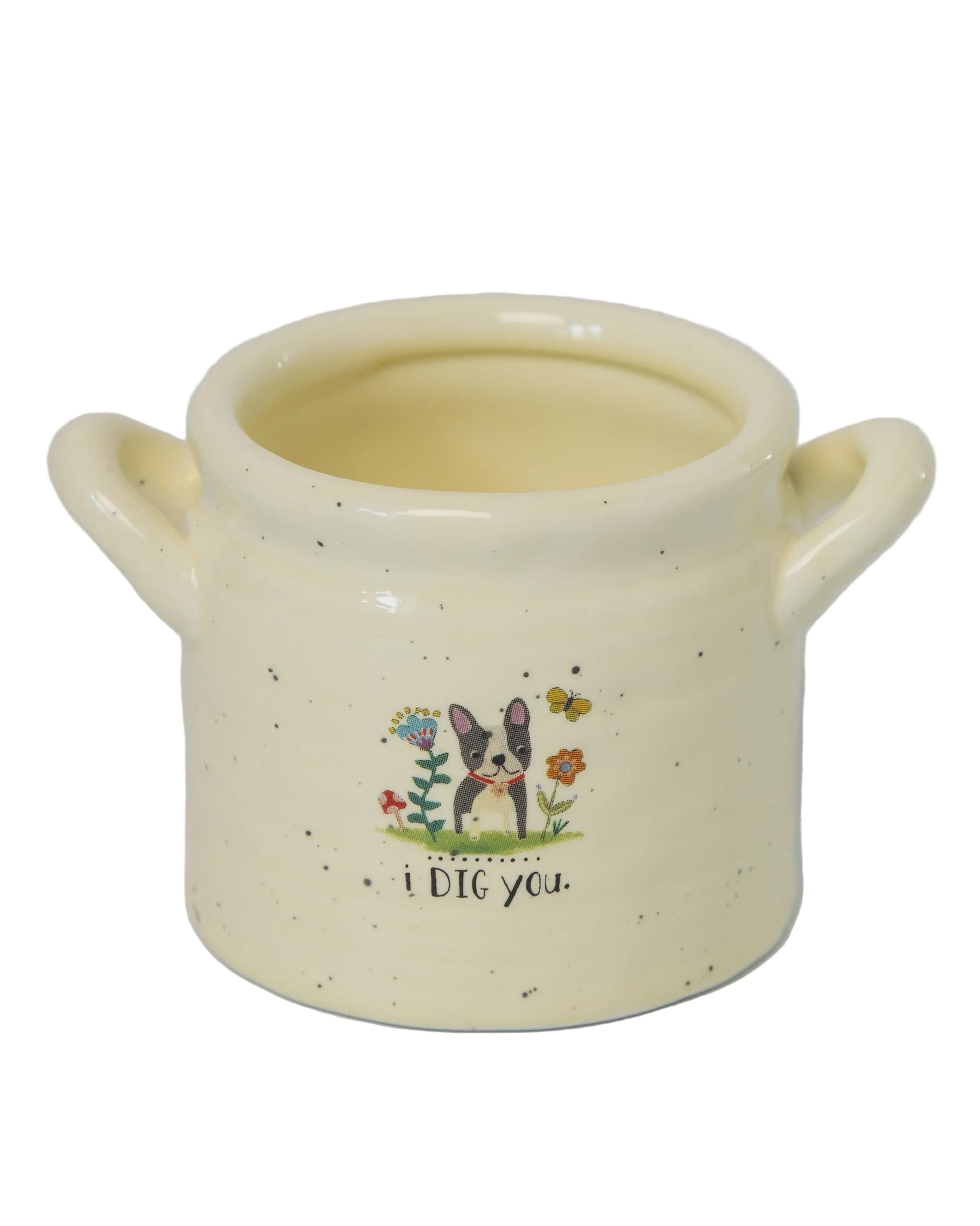 Crock Planter SM I Dig You Gifts and Accessories Natural Life