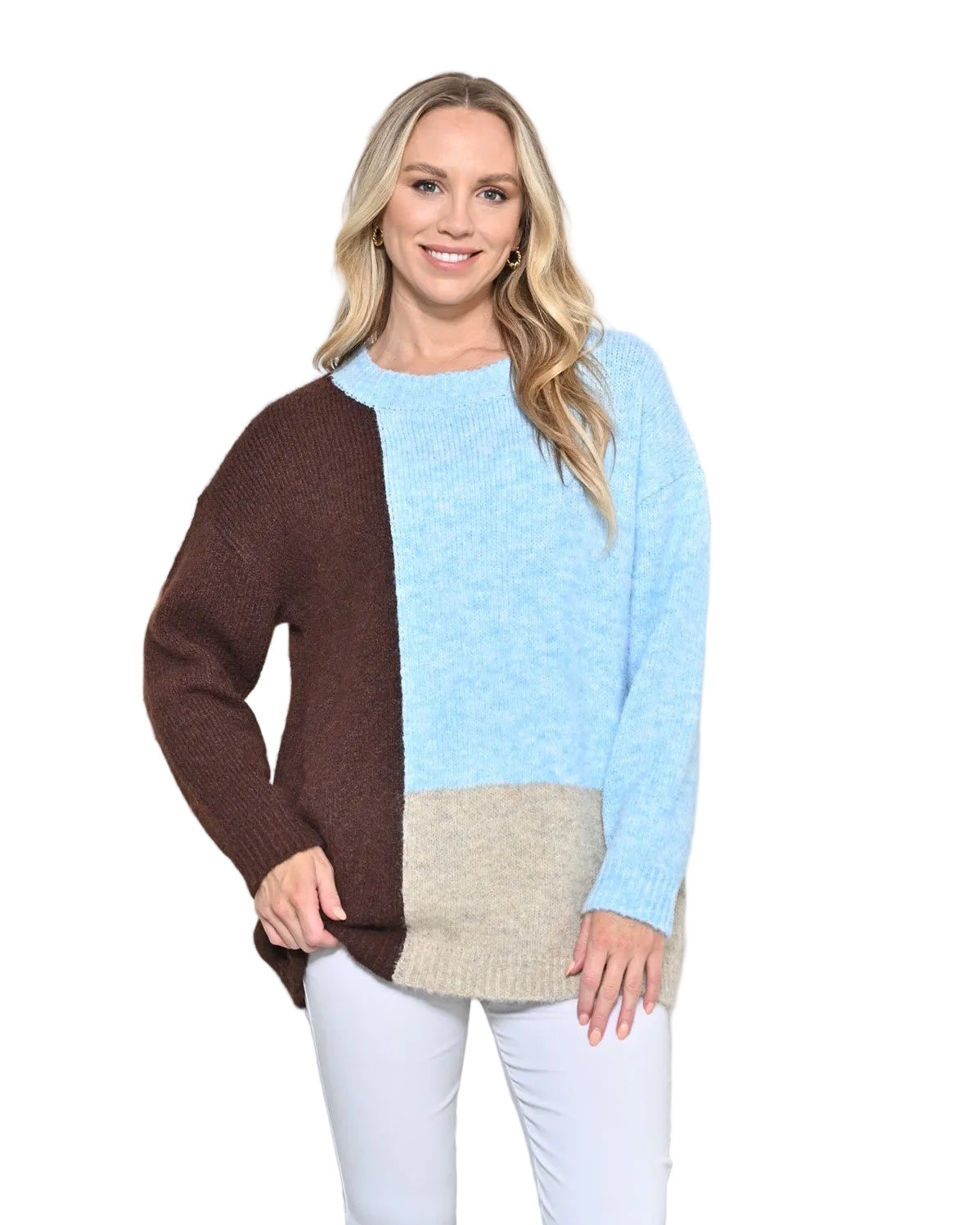 Panel Jumper Chocolate Blue Jackets New u Collection SM(6-10)