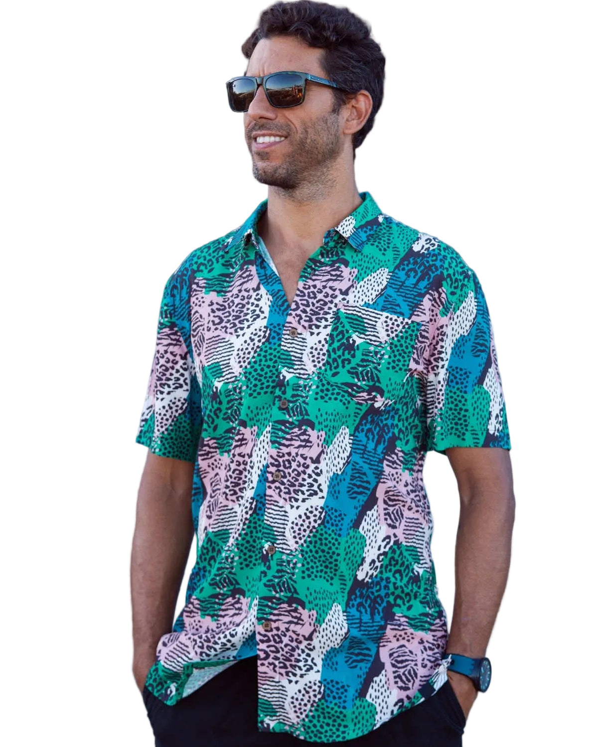 Patchy Mens Rayon Shirt Mens Tops Skumi S
