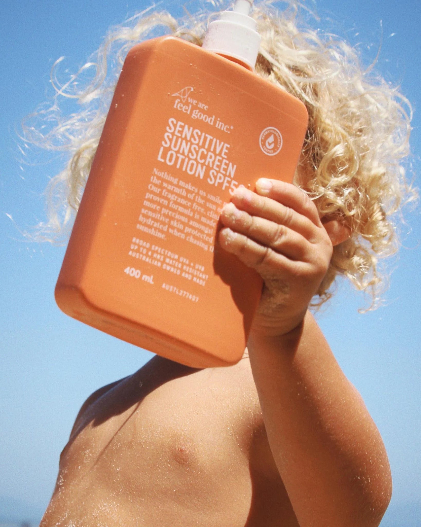 We Are Feel Good Inc Sensitive Sunscreen SPF 50+ - 400ml Body we are feel good inc