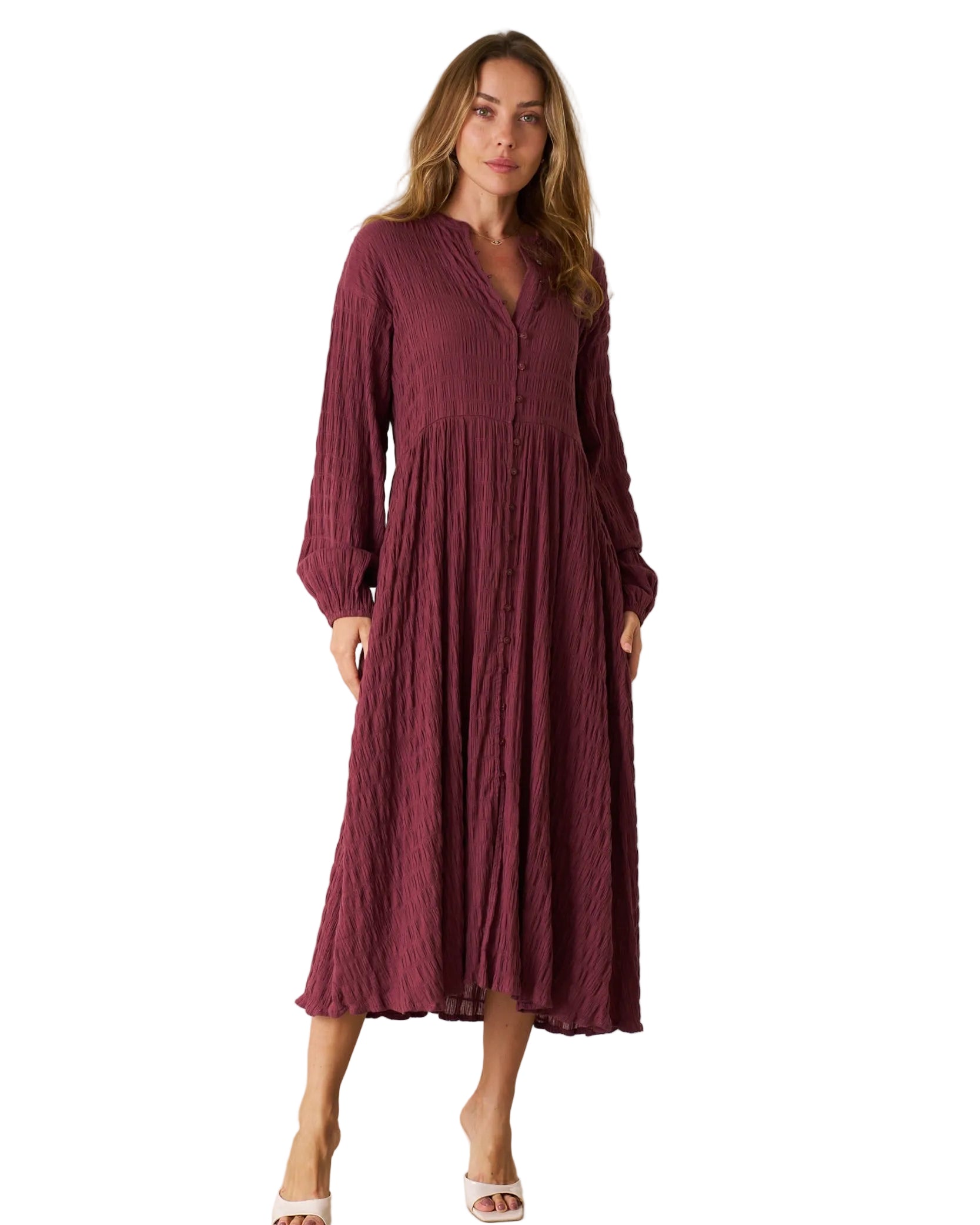 Elissa Cotton Maxi Dress Mulberry Dresses Valeria Label S(8)
