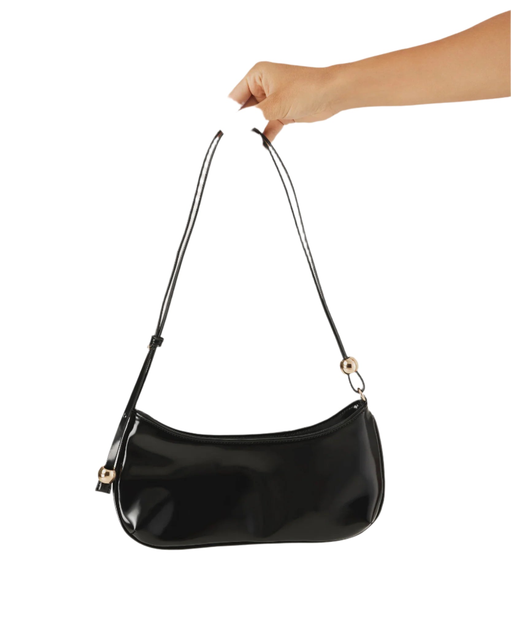 Rosabelle Shoulder Bag Black Shine Bags and Purses Billini