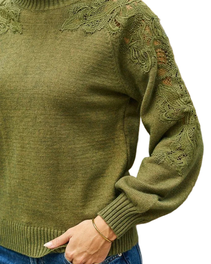 Reuben Sweater Khaki Tops Boho S/M