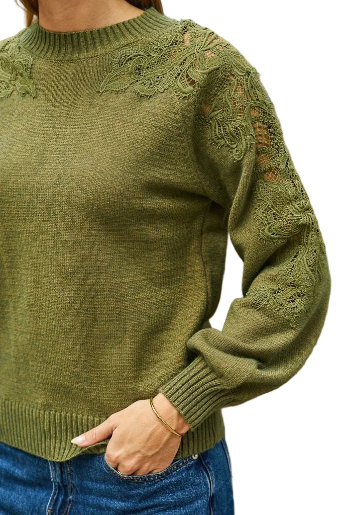 Reuben Sweater Khaki Tops Boho S/M