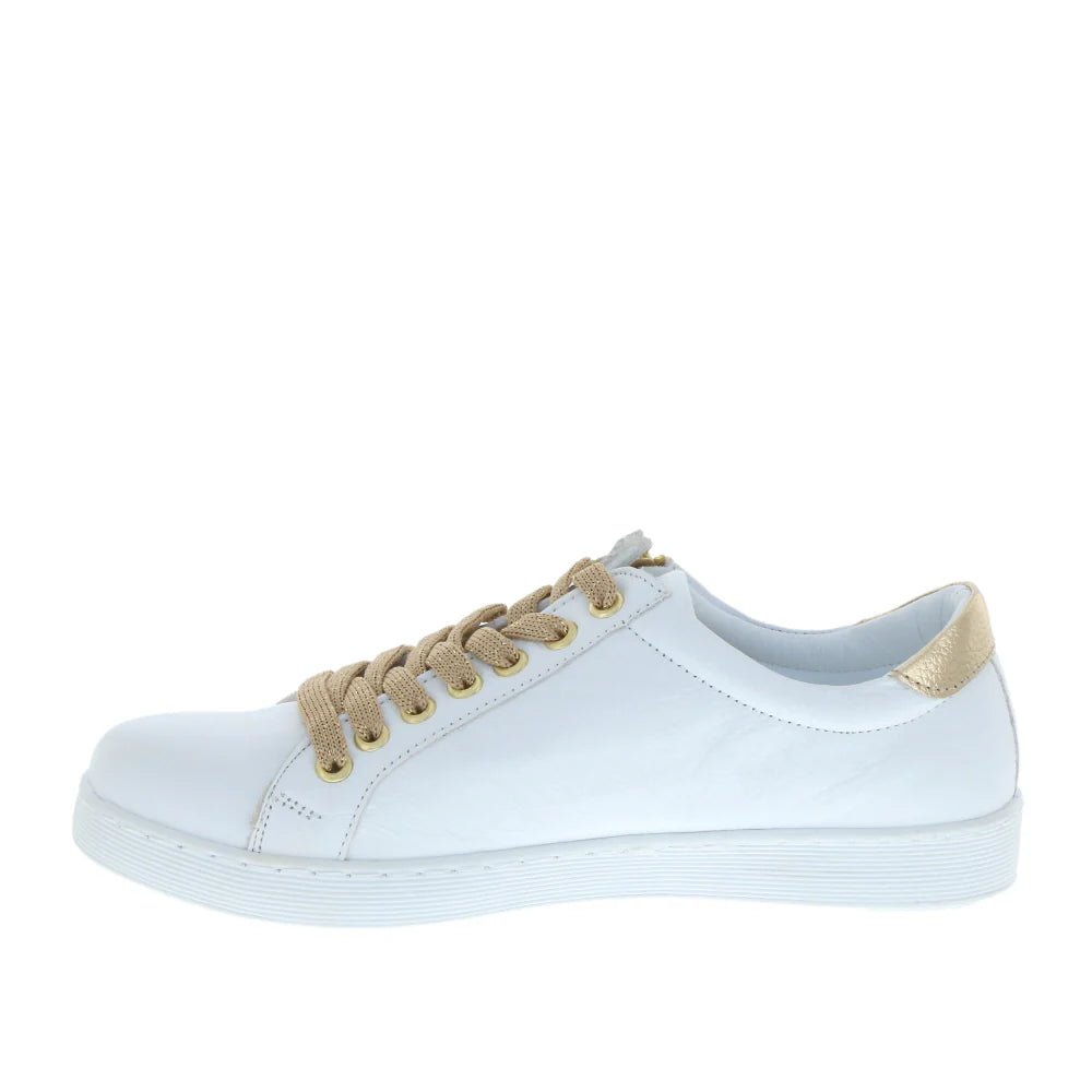 Token Shoe White/Gold Shoes Rilassare