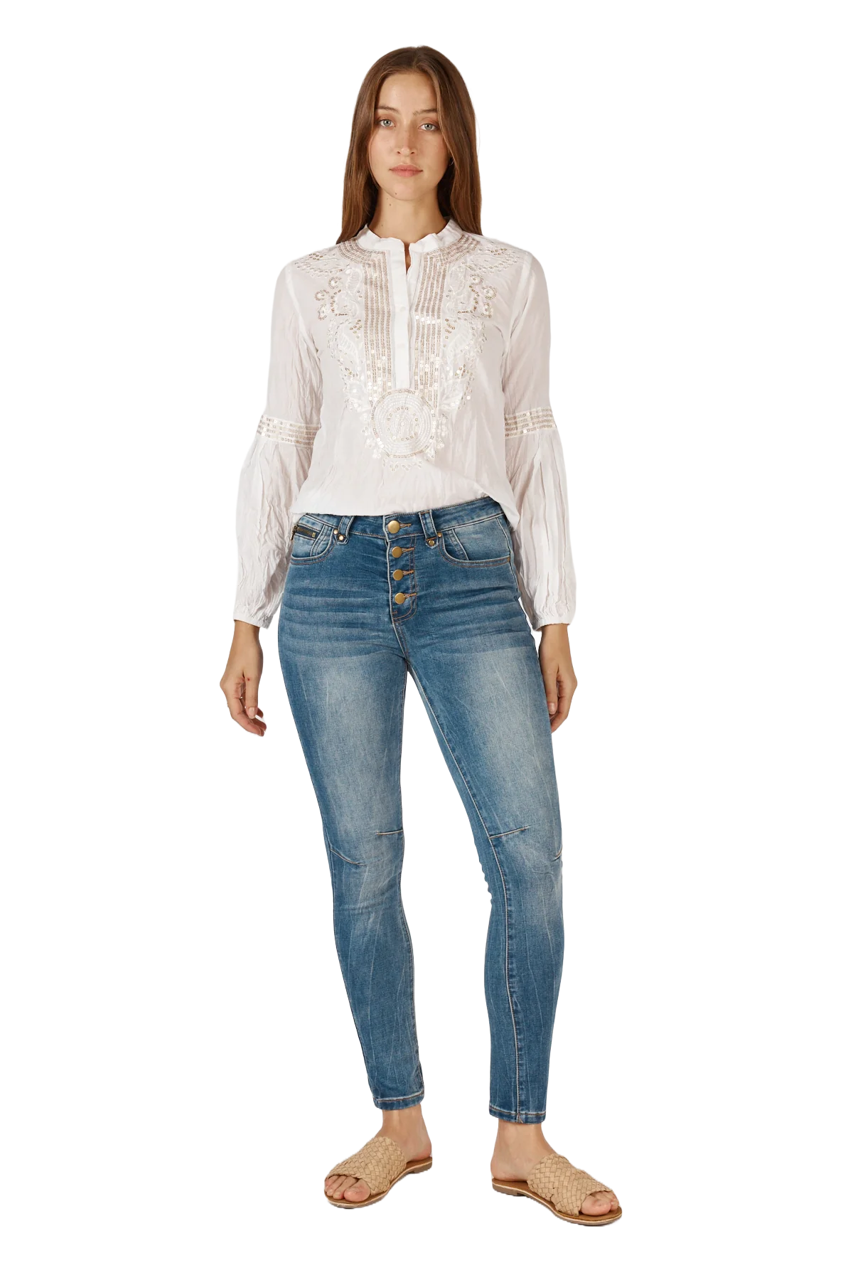 Rubyyaya Norma Jeans Denim Blue Bottoms Ruby Yaya XS(6)