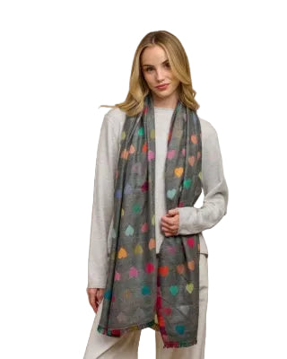 Grey Romance Scarf Scarves and Sarongs Tiger Tree