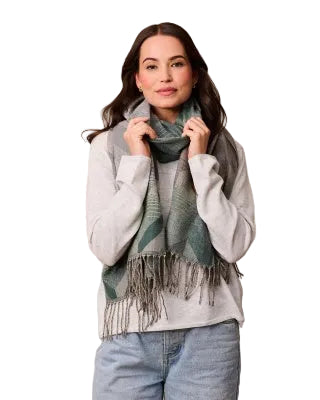 Green Fileccia Scarf Scarves and Sarongs Tiger Tree