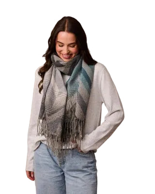 Grey Fileccia Scarf Scarves and Sarongs Tiger Tree