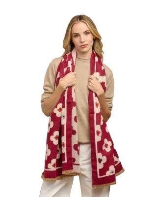 Cherry Autumn Flower Scarf Scarves and Sarongs Tiger Tree
