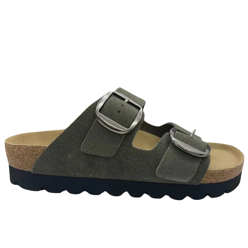 Neckerman Double Bar Suede Olive Shoes Neckermann 42(11)