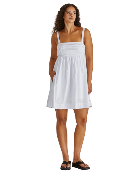 Laurie Empire Line Mini Dress White Dresses Sass Clothing 8