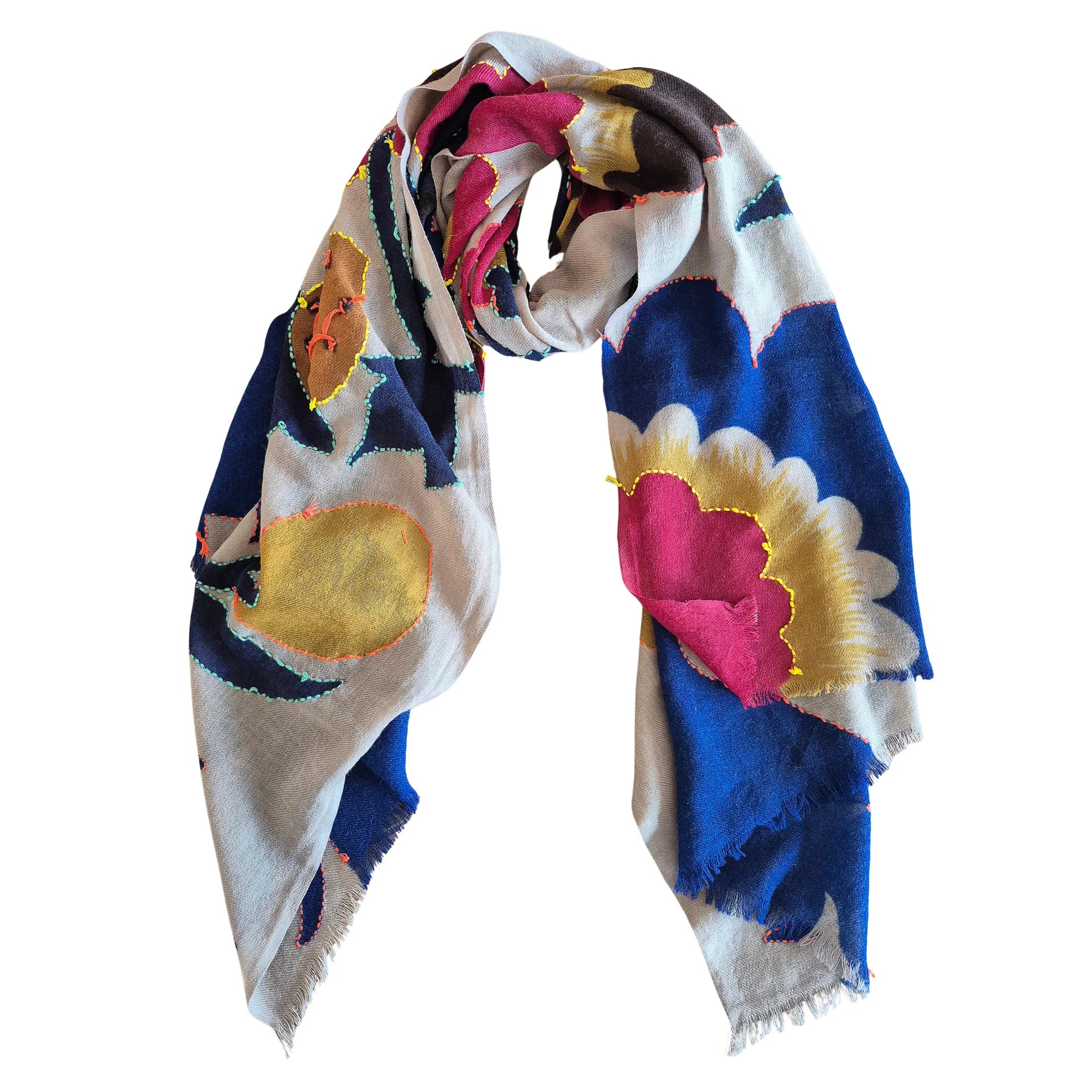 Pure Wool Scarf OS67834 Scarves and Sarongs Zoda