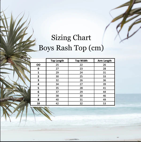 Blue Rash Top Kids Tops Fernleigh Avenue