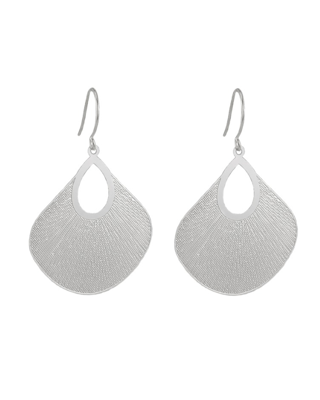 Silver Uchiwa Earrings Earrings Tiger Tree