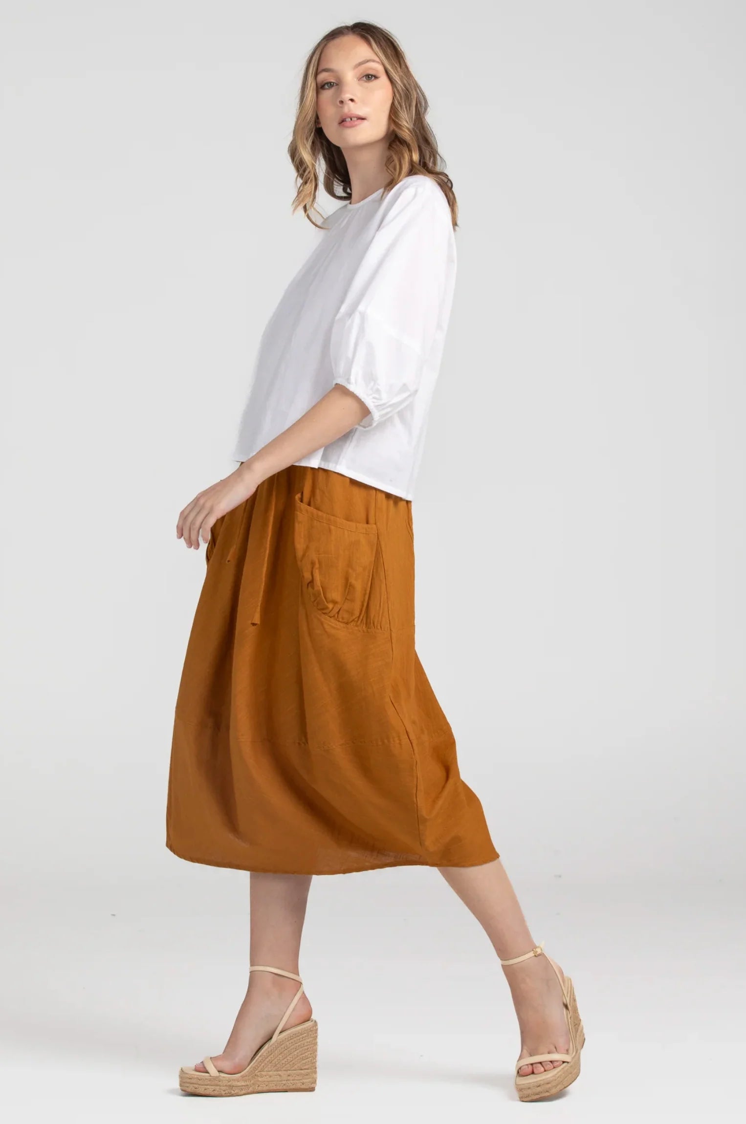 Guru Skirt Basic - Mustard Skirts Boom Shankar