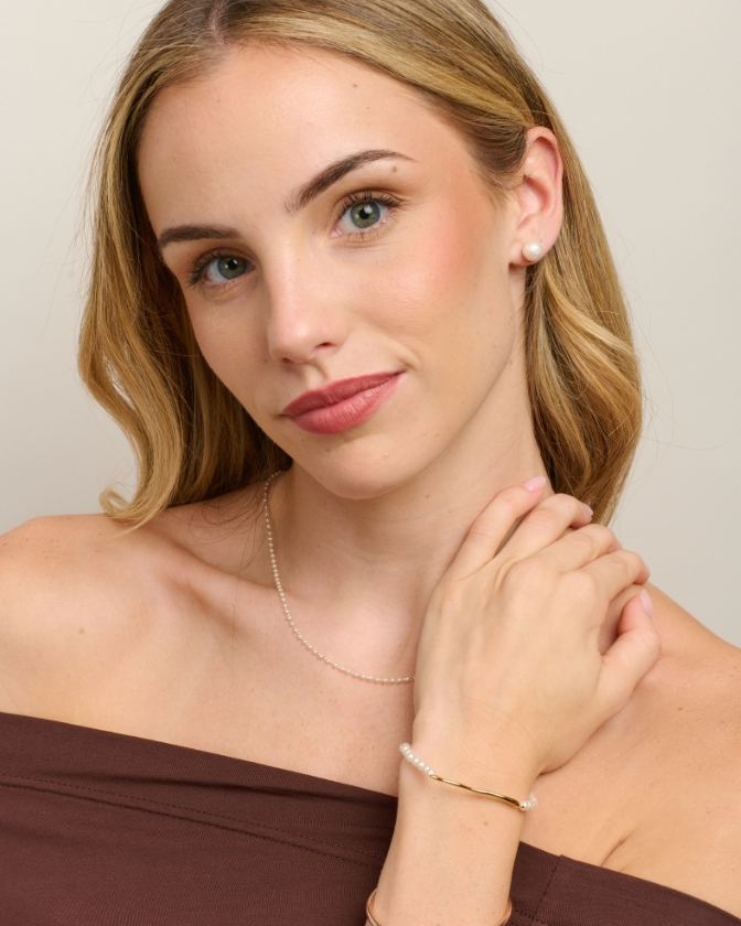 Pearl Stud Earrings Earrings Tiger Tree